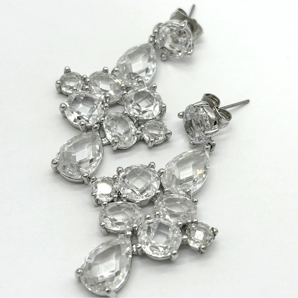 Keneth Jay Lane Crystal Earrings - Picture 1 of 4
